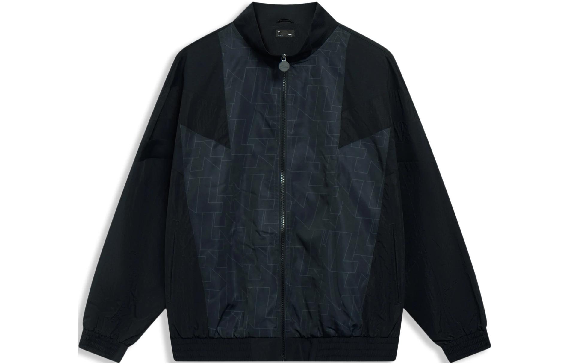 Li-Ning Black Casual Sports Zip-Up Jacket AJDT015-3