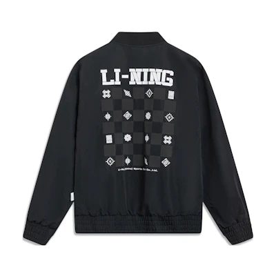 Li-Ning Black Chinese Culture Series Letter Print Casual Jacket AJDT361-2