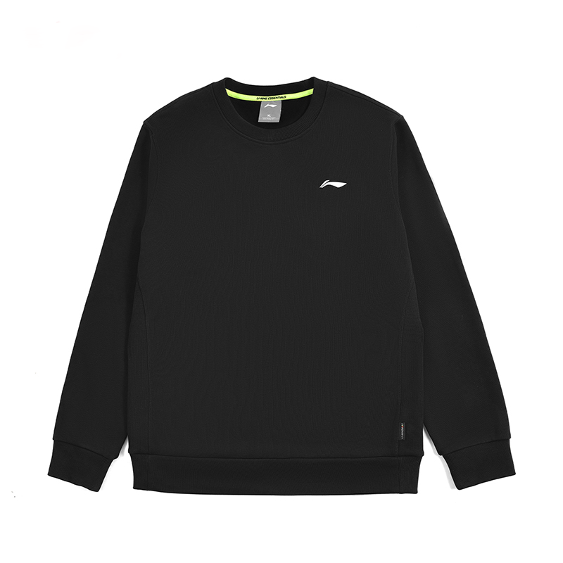 Li-Ning Black Crewneck Logo Sweatshirt Training Series AWDQ643-4
