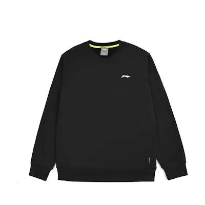 Li-Ning Black Crewneck Logo Sweatshirt Training Series AWDQ643-4