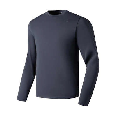 Li-Ning Black Fitness Series Logo Print Crewneck Sweatshirt AWDS969-6
