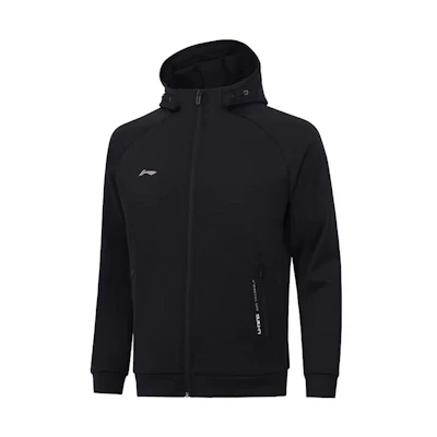 Li-Ning Black Fitness Series Zip-Up Sports Hoodie AWDT993-1