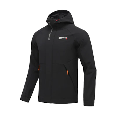 Li-Ning Black Letter Print Casual Sports Jacket AFDR007-1