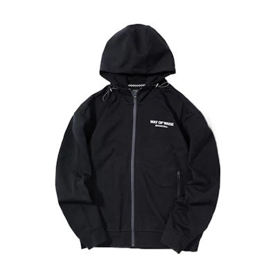 Li-Ning Black Logo Print Drawstring Hooded Jacket AWDS807-1