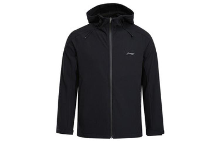 Li-Ning Black Logo Zipper Hoodie Jacket AFDR907-1