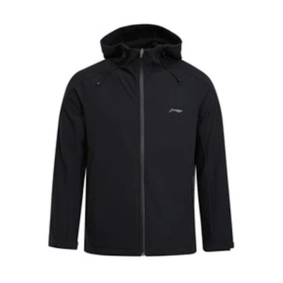 Li-Ning Black Logo Zipper Hoodie Jacket AFDR907-1