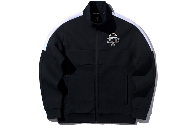 Li-Ning Black Loose-Fit Zip-Up Jacket (No Hood) AWDP683-1