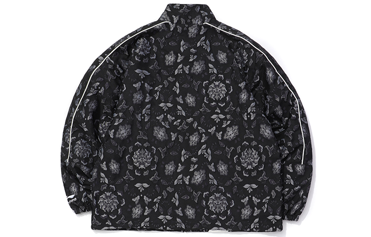 Lookbook Li-Ning Jaket Olahraga Kasual Hitam Longgar dengan Resleting AFDQ735-2