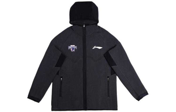 Li-Ning Black Outdoor Casual Sports Zipper Hoodie Jacket AWDTD41-1