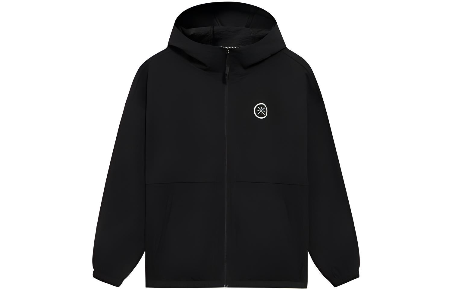Li-Ning Black Oversized Hoodie Jacket with Logo AFDS427-1