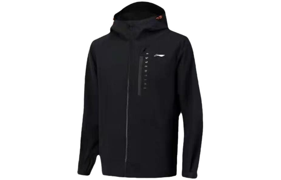 Li-Ning Black Printed 3-in-1 Hooded Warm Jacket AWBR017-4