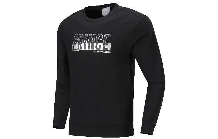 Li-Ning Black Pullover Sweatshirt - Casual Fashion Letter Print Series AWDP721-3