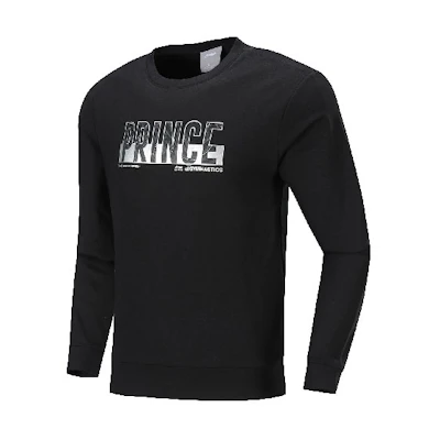 Li-Ning Black Pullover Sweatshirt - Casual Fashion Letter Print Series AWDP721-3