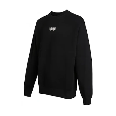 Li-Ning Black Pullover Sweatshirt with Letter Print AWDSB25-3