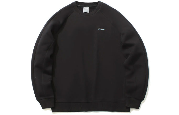 Li-Ning Black Pullover Training Sweatshirt for Casual Sports Fitness AWDR455-1