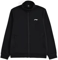 Li-Ning Black Solid Color Logo Stand Collar Sports Jacket AWDT609-1 Li-Ning Black Solid Color Logo Stand Collar Sports Jacket AWDT609-1