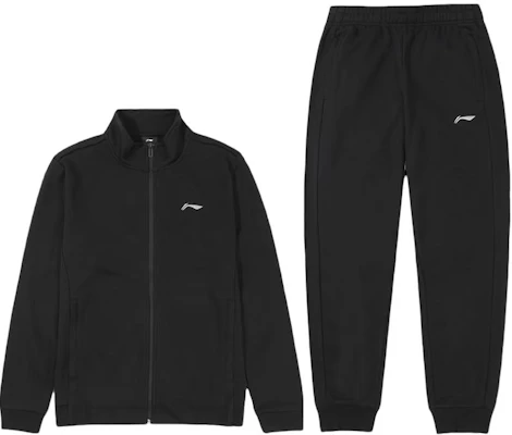 李寧黑色高領運動套裝附品牌標誌印花 AWES021-1 Buy 李寧黑色高領運動套裝附品牌標誌印花 AWES021-1