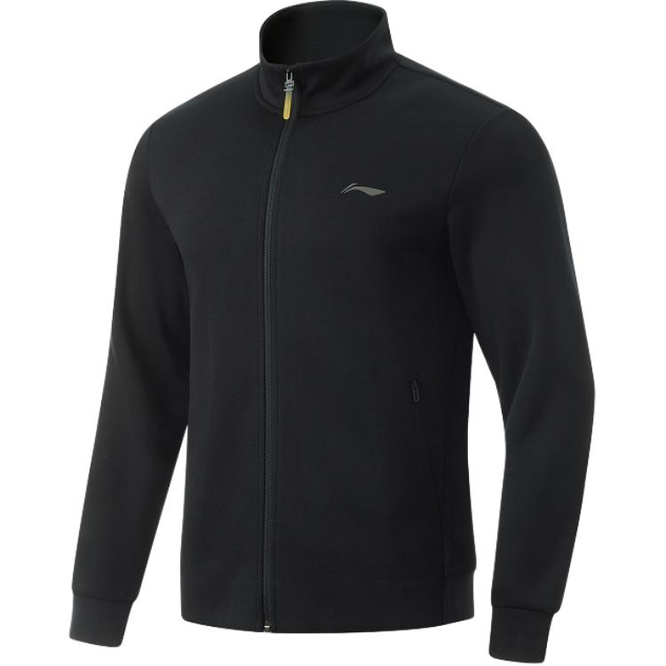 Li-Ning Black Training Series Comfort Casual Solid Color Jacket AWDU173-1