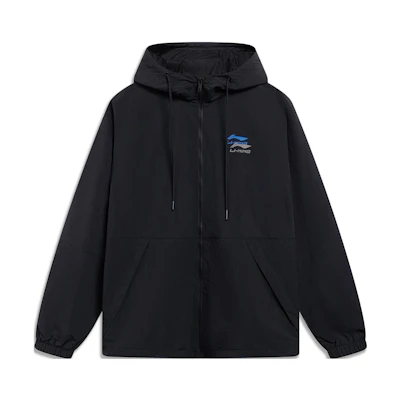 Li-Ning Black Unisex Solid Woven Warm Hoodie Jacket - Sports Fashion Series AFDT523-1