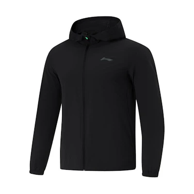 Li-Ning Black UPF50+ Breathable Lightweight Cooling Hoodie for Running AFDU163-1