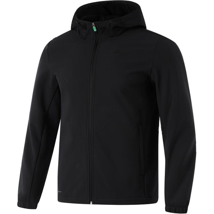 Li-Ning Black Water-Resistant Fleece Jacket - Casual & Versatile AFDU529-3