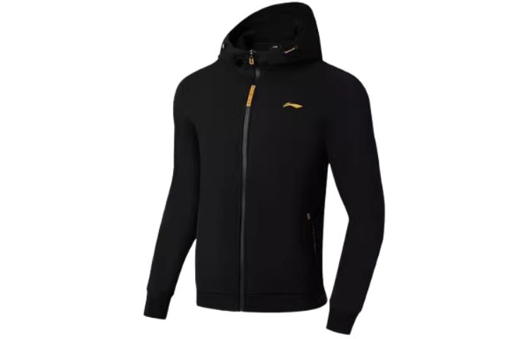 Li-Ning Black Water-Resistant Thermal Running Sports Jacket ZRK0621-5