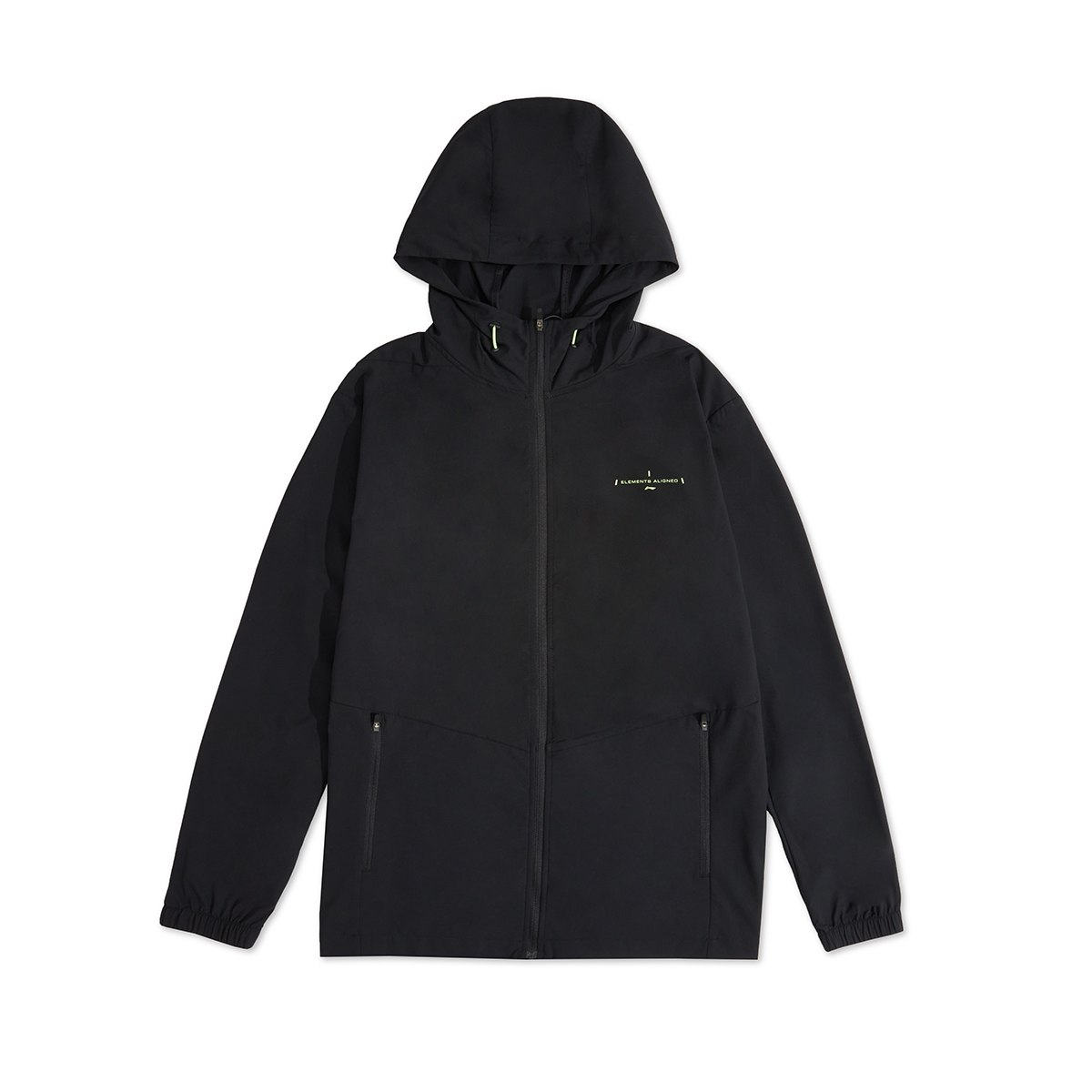 Li-Ning Black Windproof Outdoor Sports Jacket - Autumn Collection AFDT945-1