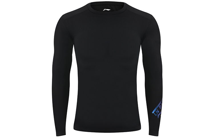 Li-Ning Black Winter Training Compression Long-Sleeve Sweatshirt AUDR101-1