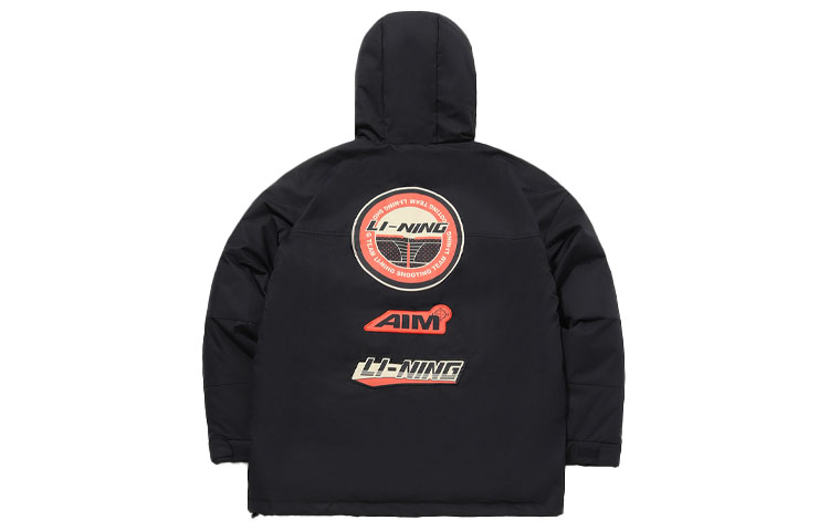 Li-Ning Black Winter Windproof Hooded Down Jacket AYMQ123-3 圖 3