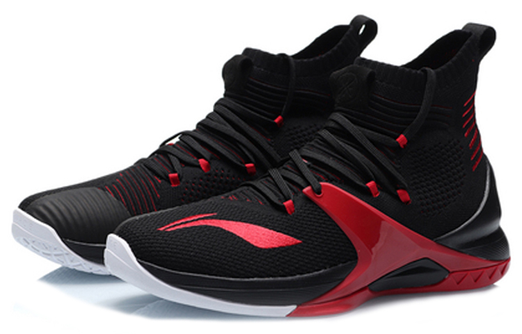 Lookbook Li-Ning Blockade Hi ''Zwart Rood'' ABAP057-1