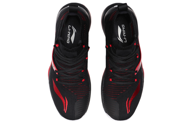 Shop Li-Ning Blockade Hi ''Zwart Rood'' ABAP057-1