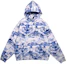 Buy 리닝 블루 도자기 프린트 루즈핏 풀오버 후디 AWDQ253-1