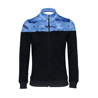 Li-Ning Blue Printed Logo Stand-Collar Jacket for Men AWDM715-2