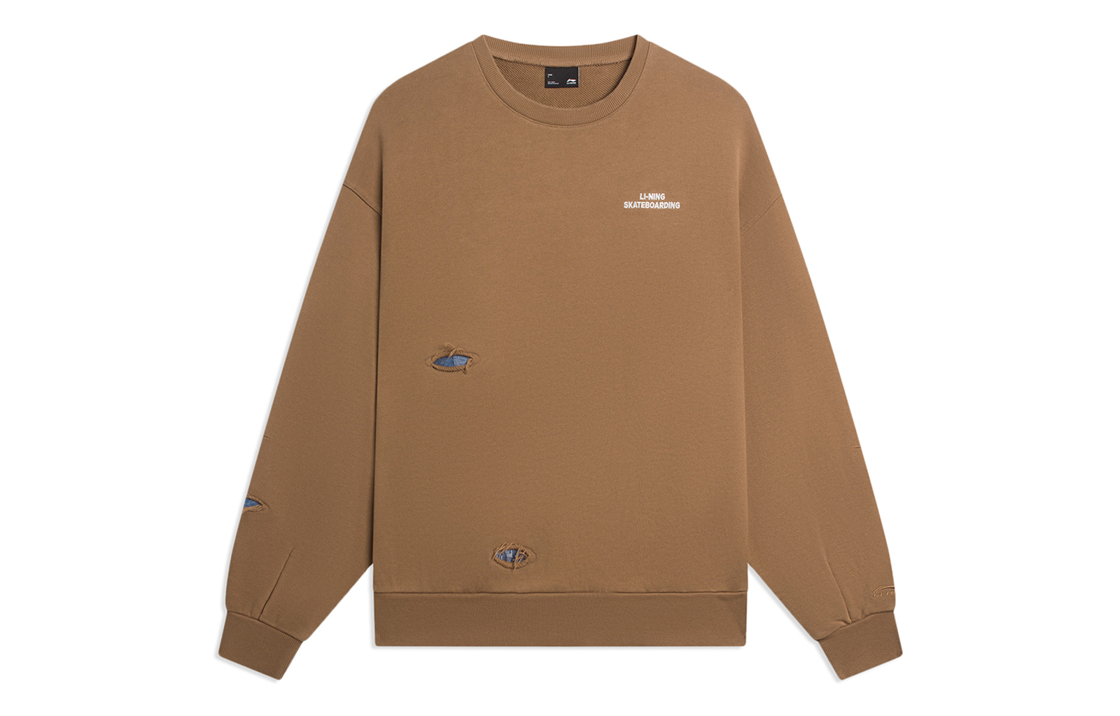 Li-Ning Born Skater Oversized Brown Crewneck Sweatshirt AWDSB11-2