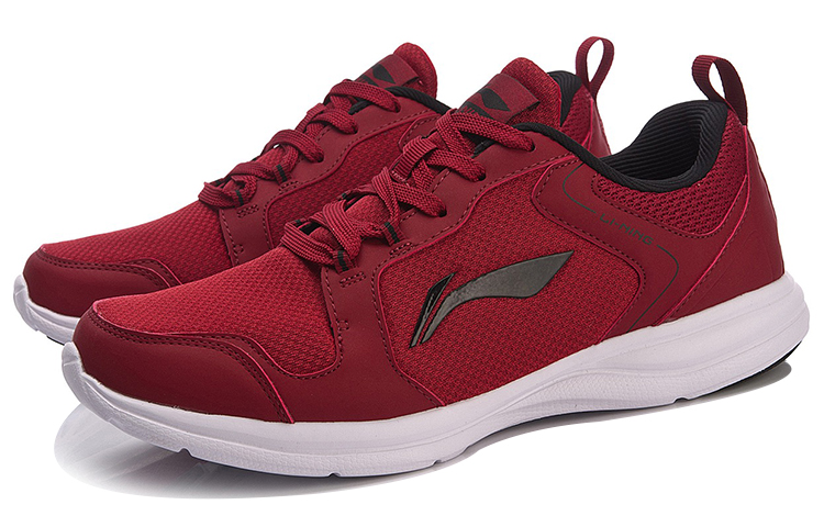 Lookbook Chaussures de Course Légères Respirantes Li-Ning ''Rouge Noir'' ARBM173-6