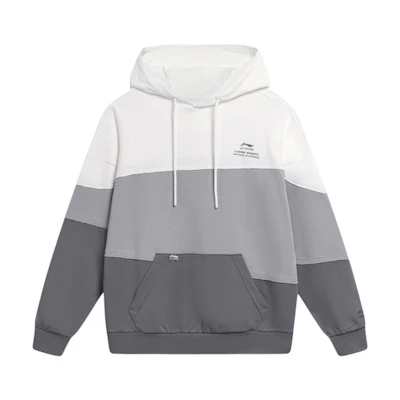 Li-Ning Breathable Loose Fit Hoodie - Casual Sportswear Off-White AWDTC65-1