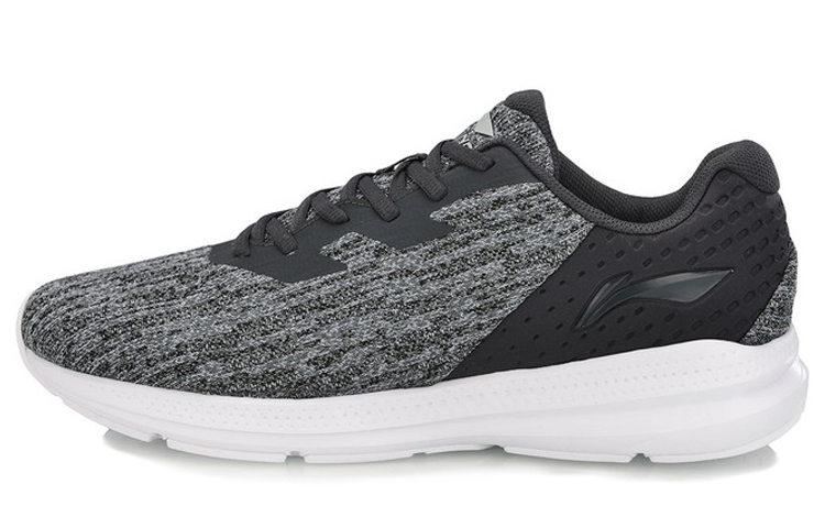 Li-Ning Breathable Low-Top Running Shoes 'Black White Grey' ARHN091-2