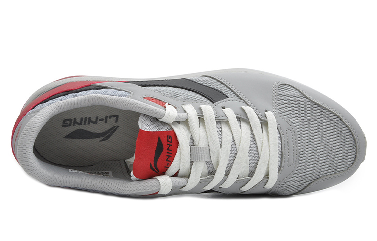 Lookbook Li-Ning Brilliance 96 Low ''Grijs Zwart Rood'' ALCK035-3