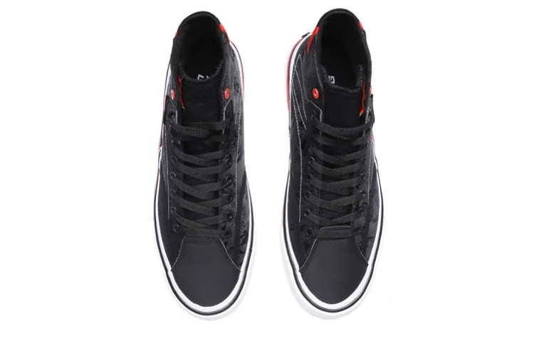 Lookbook Kasut Li-Ning Canvas Hi 'Hitam Merah' AECR007-1