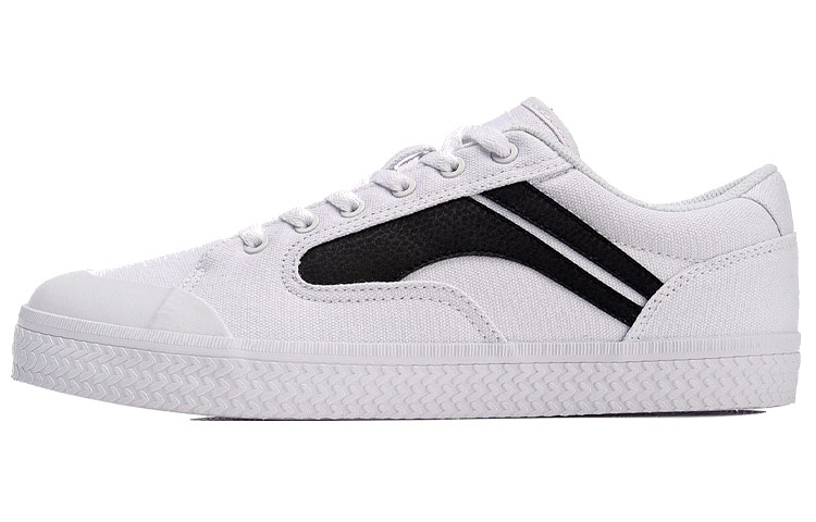 Li-Ning Canvas Sneakers 'Black and White' AGCN204-11