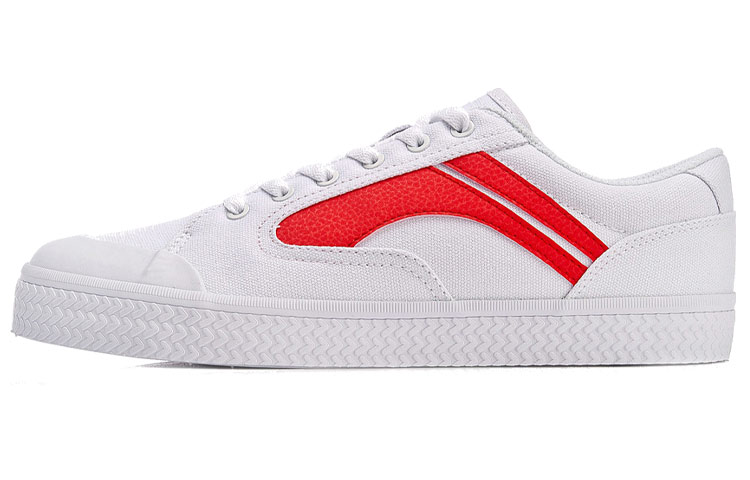 Li-Ning Canvas Sneakers 'White Red' AGCN204-12