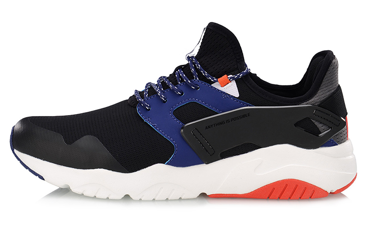 Li-Ning Carnival Support Running Shoes 'Black Blue' AGCP009-4