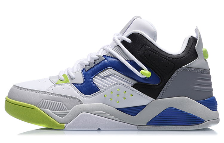 Li-Ning Casual Basketball Shoes 'White Black Blue' AGBR025-1