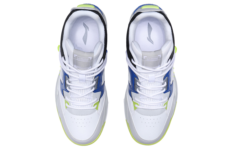 Shop Li-Ning Casual Basketball Shoes 'White Black Blue' AGBR025-1