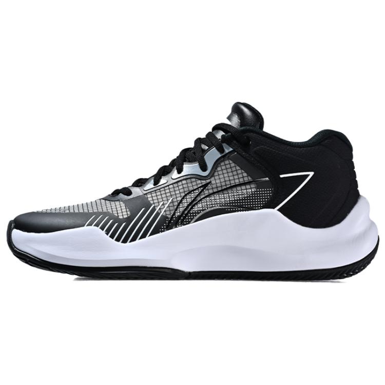 Li-Ning Casual Basketball Shoes Low 'Black White' ABAT067-2