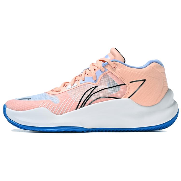 Li-Ning Casual Basketball Shoes Low 'Orange Pink Blue' ABAT067-1