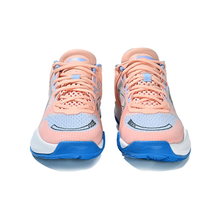 Lookbook Li-Ning Casual Basketball Shoes Low 'Orange Pink Blue' ABAT067-1