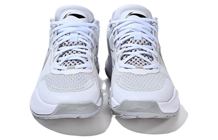 Lookbook Li-Ning Casual Basketball Shoes Low 'White Light Mint' ABAT067-3