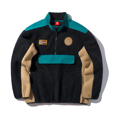 Li-Ning Casual Colorblock Half-Zip Pullover Sweatshirt - Black AWDP841-1