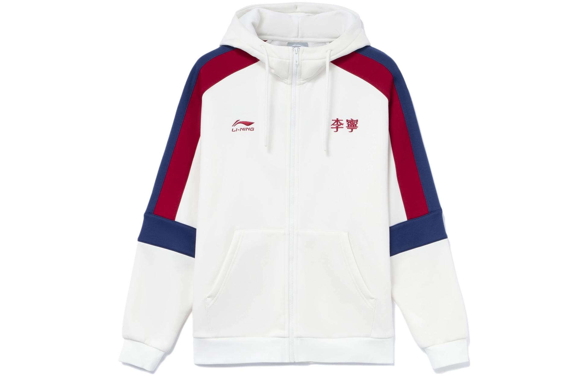 Li-Ning Casual Colorblock Pullover Sweatshirt Unisex Off-White AWDRG42-2